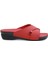 2176-VENEDIK-9 Tam Anatomik Kadın Günlük Terlik - NKT02176-KIRMIZI-38 1