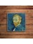 Elite Vincent Van Gogh Tabloları Doğal Taş Traverten Bardak Altlığı 4 Lü Set 1 Adet 3