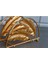Elite Home Yaprak Metal Üçgen Peçetelik 16X8X5 cm Altın Rengi 1 Adet 2