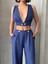 Crop Pantolon Keten Takım S255012 3