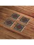 Elite Etnik Kilim Desen Tile, Çini Desen Doğal Taş Traverten Bardak Altlığı 4 Lü Set 1 Adet 5