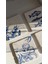 Elite Renkli Leylek Kuş ve Doğa Desenli Doğal Taş Bardak Altlığı 4’lü Set 10X10 cm 1 Adet 2