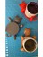 Elite 3D Kedi Bardak Altlığı Kırmızı Cup Cuddler (Sevimli Dekoratif Altlık) 1 Adet 1