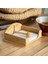 Elite Bambu Peçetelik Kare, Rüzgar Koruma Aparatlı Bambu Peçetelik Şık ve Dayanıklı Tasarım 18X18X5CM 1 Adet 1