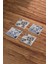 Elite Kintsugi Sanatı, Kintsukuroi Art Temalı Doğal Taş Traverten Bardak Altlığı 4 Lü Set 1 Adet 4