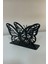 Elite Peçetelik Kelebek Model Metal Dekoratif (11X8.5X4 Cm) - Antrasit Gri 1 Adet 3