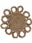 Elite Jüt Bardak Altı 12CM-FLOWER 1 Adet 1