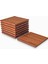 Elite 8'li Bardak Altlığı - Maun - 9.4cm x 9.4cm x 1cm 1 Adet 2