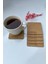 Elite Coffee Yazılı Ahşap 6'lı Bardak Altlığı 1 Adet 1