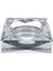 Elite Kristal Gri Şeffaf Küllük / Kül Tablası Modern Elmas Kesim 3477-3 1 Adet 1
