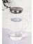 Elite Paslanmaz (Çelik) Metal Vakumlu Sızdırmaz Kapaklı Borosilikat Cam Ofis Plaza Sürahisi 1500 ml 1 Adet 2