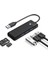 USB 3.0 To 3.0 Tf Sd Kart Okuyucu 3 Portlu USB 3.0 Çoklayıcı Adaptör Siyah 1
