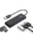 USB 3.0 To 3.0 Tf Sd Kart Okuyucu 3 Portlu USB 3.0 Çoklayıcı Adaptör Siyah 3