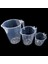 Elite 3lü Set Ölçek Kapları 500ML-1000ML-2000ML Şeffaf Kırılmayan Plastik 3 Farklı Boy Çok Amaçlı Dereceli 1 Adet 2