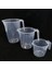 Elite 3lü Set Ölçek Kapları 500ML-1000ML-2000ML Şeffaf Kırılmayan Plastik 3 Farklı Boy Çok Amaçlı Dereceli 1 Adet 3