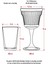 Elite Akrilik Füme 6'lı Kadeh & Su Meşrubat Kahve Yanı Bardağı 300 ml ( Cam Değildir ) 1 Adet 4