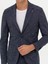 Erkek Lacivert Slim Fit Keten Karışımlı Ceket 50270503-VR033 6