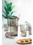 Elite Akrilik Füme Sürahi 2,3 Lt ve 6'lı & Su Meşrubat Kahve Yanı Bardağı 400 ml Seti ( Cam Değildir ) 1 Adet 2