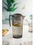 Elite Akrilik Füme Sürahi 2,3 Lt ve 6'lı & Su Meşrubat Kahve Yanı Bardağı 400 ml Seti ( Cam Değildir ) 1 Adet 3