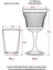 Elite Akrilik Füme 6'lı Kadeh & Su Meşrubat Kahve Yanı Bardağı 300 ml ( Cam Değildir ) 1 Adet 4