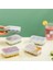 Elite Lüks 3 Lü Yapışmaz Kapaklı Mini Buzluk 6 Bölmeli Ice Box 11,3x7,5x3,7cm (Renkli) 1 Adet 2