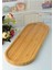 Elite Uzun Bambu Kayık Sunumluk Bambu Kahvaltılık Tepsi Dekoratif Çok Amaçlı Bambu Kayık 45X16 cm 1 Adet 2