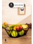 Elite Siyah Metal Meyvelik ve Sebzelik - 33X20X11 cm Şık ve Modern Tasarım 1 Adet 1