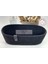 Elite Siyah Oval Ekmek Sepeti / Organizer / Sepet Tress Jüt Supla Amerikan Servis Tamamlayıcı / Hediye 1 Adet 3