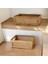Elite 2'li Bambu Organizer Pinterest Model Banyo Mutfak Düzenleyici Ekmek Sepeti Saklama Kutusu 1 Adet 1