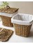 Elite Iç Korumalı 2li Hasır Kapaklı 26X26X23CM Patates ve Soğan Sepeti/sepet 1 Adet 2