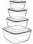 Elite New Fresh Box Kare 4lü Set 0,6-1-1,7-4 Lt LC-305 Yeni 1 Adet 1