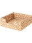 Elite Hasır Ekmeklik Ekmek Sepeti Çok Amaçlı 18X18 cm Hasır Peçetelik 23X23 cm 2'li Set 1 Adet 3