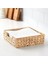 Elite Hasır Ekmeklik Ekmek Sepeti Çok Amaçlı 18X18 cm Hasır Peçetelik 23X23 cm 2'li Set 1 Adet 5