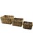 Elite Metal Iskeletli 3 Boy D.gen Hasır Organizer Sepet 14X20-20X25-25X30CM - Y: 12-15-18CM GO5060GOK120 1 Adet 1