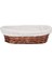 Elite Hasır Bezli Hamur Mayalama Sepeti | Oval Ekmek Sepeti 24 cm (ES-2417R) 1 Adet 1