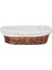 Elite Hasır Bezli Oval Sepet 24 cm (ES-2417R) 1 Adet 1