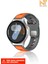 Samsung Galaxy Watch 46MM / Galaxy Watch 3 45MM / Gear S3 Uyumlu Çift Renk Silikon Kordon 22MM 1