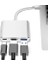 CF01 Macbook Uyumlu 4K Full Hd 1080P Type C To 3 Portlu HDMI - USB 3.0 - Pd Çevirici Hub Adaptör 1
