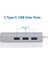 Type C Ethernet 1000MBPS - 1 Gigabit RJ45 Adaptör ve 3 USB Bağlantı Noktası 3.0 Data Hub MacBook Air/pro iMac Acer Lenovo Asus Hp Samsung Huawei ile Uyumlu - Gümüş 3