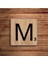 Elite Kişiselleştirilebilir Scrabble Harfler Temalı Stone Coasters Doğal Taş Bardak Altlığı 4 Lü Set 1 Adet 5