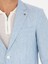 Erkek Açık Mavi Slim Fit %100 Keten Ceket 50268891-VR003 7