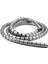 Spiral Boru Kablo Kanalı Masa Bilgisayar Kablo Fiş Düzenleyici Toplayıcı Tutucu Gri, 1 mt x 20 mm - 1 Adet 1