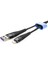 Apple iPhone Lightning 5A 100 W Örgülü Hızlı Şarj ve Data Kablosu 3 Metre, Siyah 1