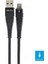 Apple iPhone Lightning 5A 100 W Örgülü Hızlı Şarj ve Data Kablosu 3 Metre, Siyah 2