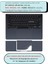 Macbook Air M2-M3 Kılıf 13.6 Inç Koruyucu Sticker Touchpad (Touchıd'li Air) A2681 A3113 ile Uyumlu Gece Mavisi 3