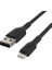 Örgülü Lightning Kablosu (Hızlı Şarj Lightning - USB Kablosu) Mfi Sertifikalı Şarj Kablosu, Örgülü Lightning Kablosu (0,15 M, Siyah) 3
