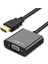 Plus PX-1240S Dijital HDMI To VGA 30CM Görüntü Çevirici Aparat Siyah 1
