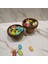 Elite 2 Li Set 9 cm Ahşap Sunum Dekor Çerezlik Kahve Sunum 1 Adet 4