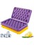 Elite Milano Home Yuvarlak Buz Küpü Tepsisi - Dondurucu Için Buz Küpü Tepsileri (2, Sarı/mor, 66 Pcs) 1 Adet 1