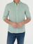 Erkek Haki Slim Fit %100 Keten Gömlek 50269214-VR027 6